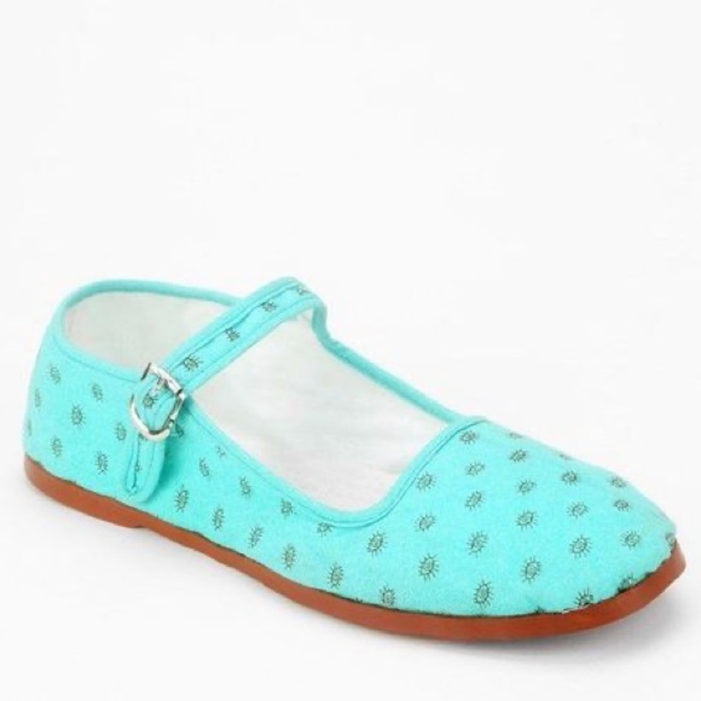 HP🛍 Urban Outfitters Mary Janes Blue Seeing Eye
